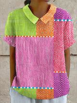 Mia-Lotte | Farbenfrohe Patchwork-Bluse