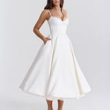 Ophira™ - Elegantes Korsett-Midi-Kleid