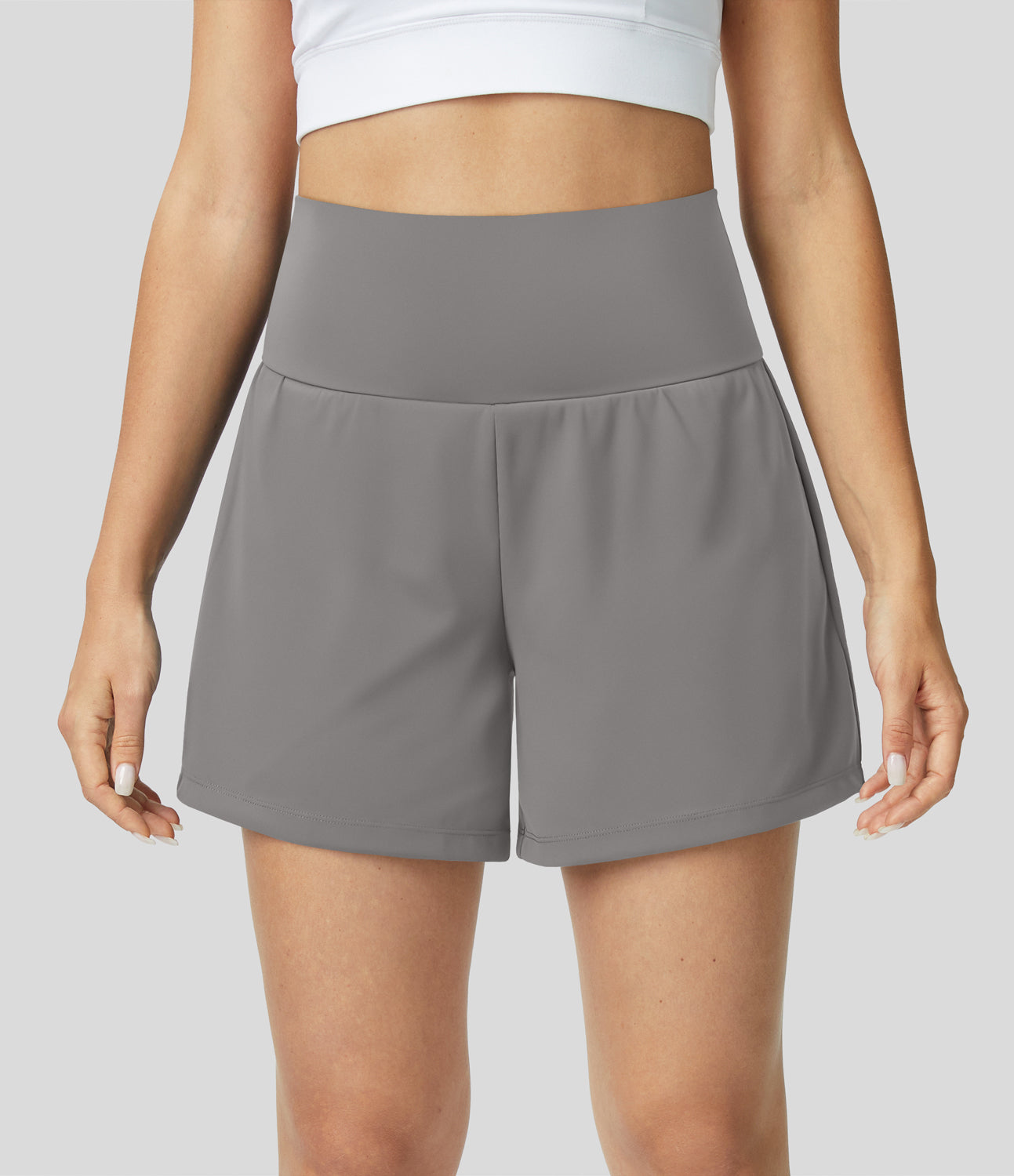 Luigia - 2 In 1 Yoga Shorts Mit Hoher Taille
