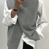 Krista™ - Lockeres Stricktop mit asymmetrischem Saum