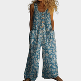 Frieda-Luise | Fließender bedruckter Jumpsuit
