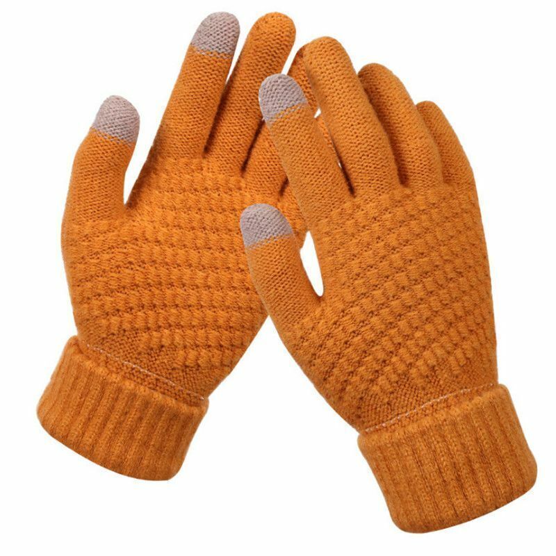 Gestrickte Touchscreen-Handschuhe für Damen