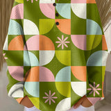 Saga | Sweater mit abstraktem Karomuster
