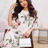 Camila™ – Elegantes Blumen-Chiffonkleid