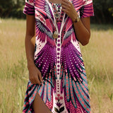 JULIA – Lebhaftes Kleid im Bohemian-Stil
