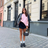 Caylin | Damen Pullover mit Rundhalsausschnitt und langen Ärmeln