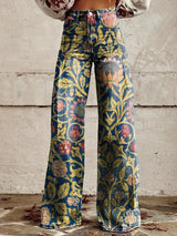 LOTTE DUNKELBLAU BREIT GESCHNITTETE HOSE