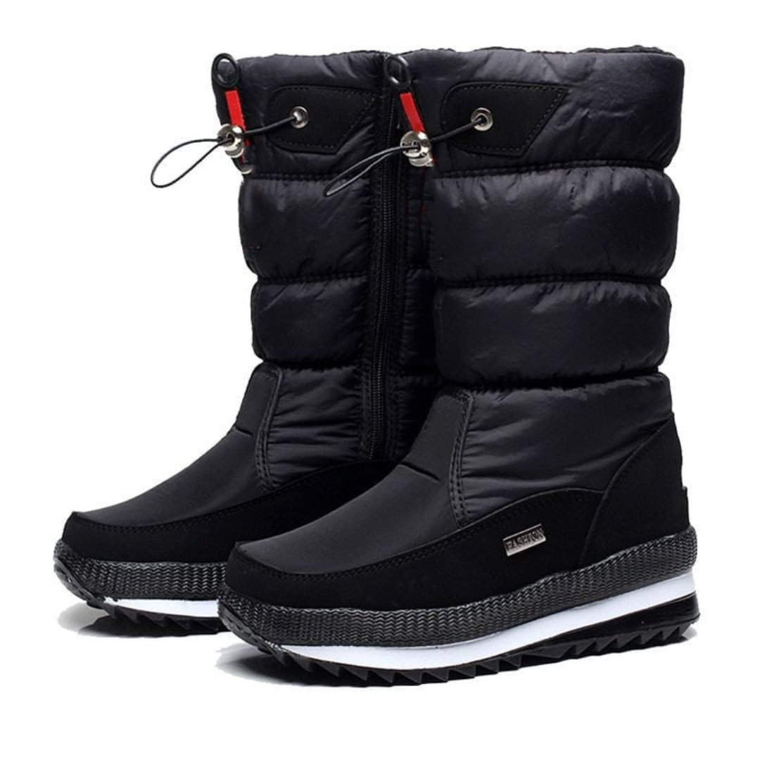 Lara - Rutschfeste Und Wasserdichte Schneestiefel Aus Kunstfell