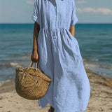 Leichtes Sommerhemdkleid für Frauen