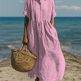 Leichtes Sommerhemdkleid für Frauen