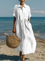 Leichtes Sommerhemdkleid für Frauen