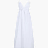 Damen Ärmelloses V-Ausschnitt Midi-Kleid