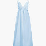 Damen Ärmelloses V-Ausschnitt Midi-Kleid