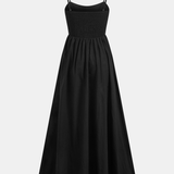 Damen Ärmelloses Maxi-Kleid mit Ausschnitten und Taschen