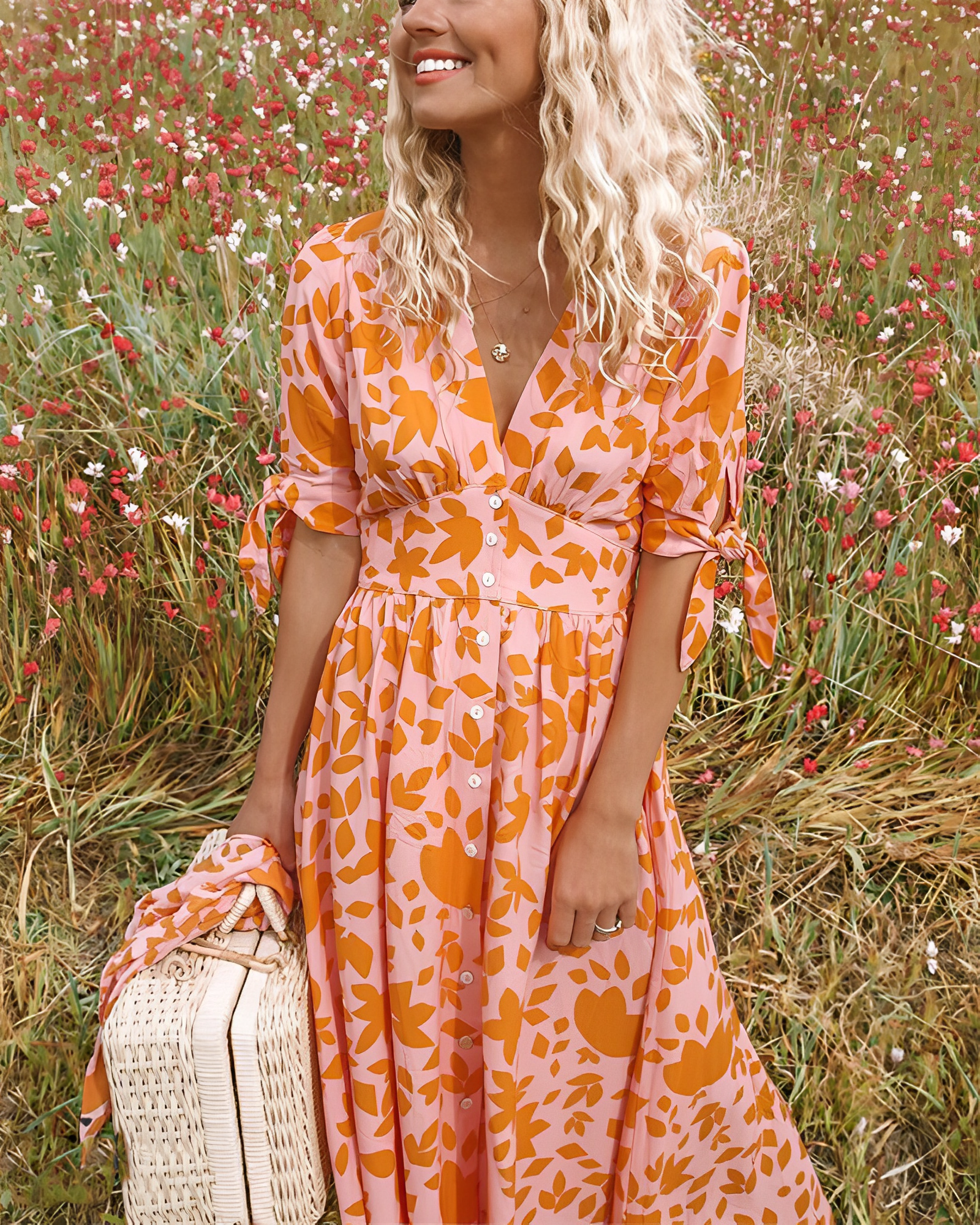 Chic Gigi Gemustertes Kleid