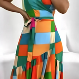 Britte | Luftiges Tunika-Kleid mit Resort-Print