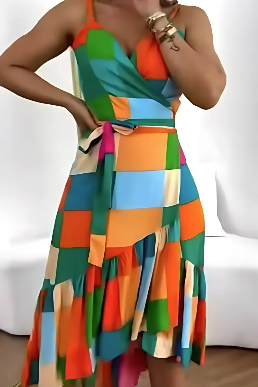 Britte | Luftiges Tunika-Kleid mit Resort-Print