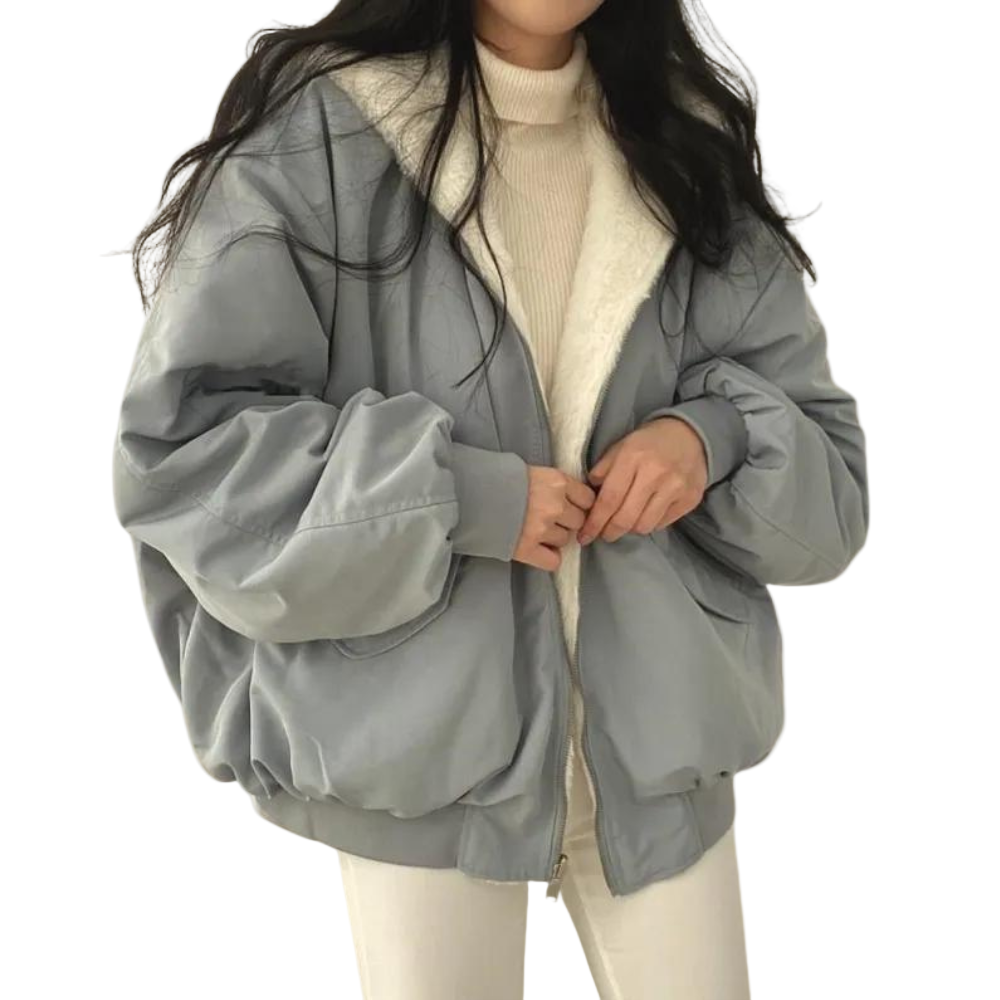 Caitlin | Damen Winterjacke mit Kapuze und Taschen