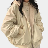 Caitlin | Damen Winterjacke mit Kapuze und Taschen