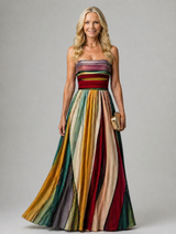 Stella & Grace™ | Schickes Trägerloses A-Linien-Kleid für mühelose Eleganz