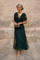 Elegantes Maxikleid für Feste mit V-Ausschnitt