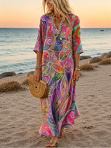 KLEMENTYNA | Lebhaftes Boho-Chic Kleid