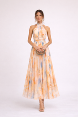 CAMILLE - Aquarell Halterkleid