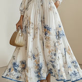 Vicki™ - Zeitloses Florales Elegantes Kleid