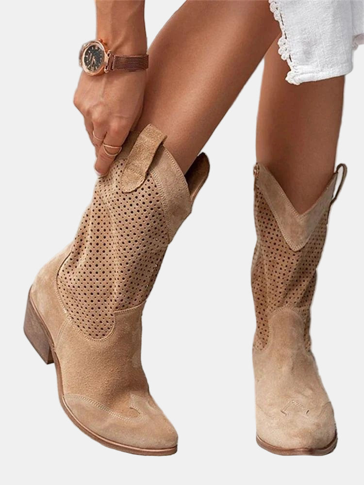 Piper | Perforierte Stiefeletten