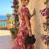 Damen One-Shoulder Maxikleid