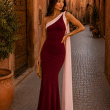Vivian | Damen Maxi-Kleid mit einem Schulterträger
