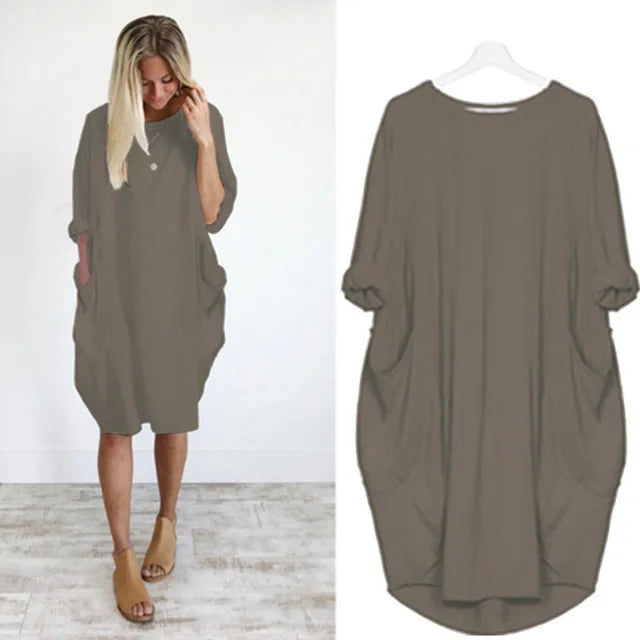 Amanda™ - Bequemes Bauchbedeckendes Kleid