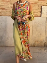 Delly - Bohemian Stil Zweiteiliges Kleid