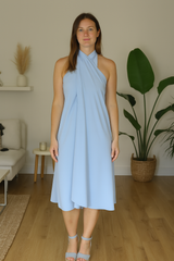 Damen Mini Kleid mit Seitenschlitz