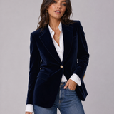Damenblazer mit Knöpfen und Taschen