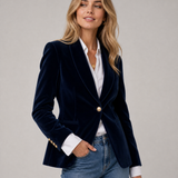 Damenblazer mit Knöpfen und Taschen