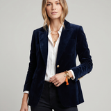 Damenblazer mit Knöpfen und Taschen
