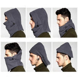 3-in-1 Wintermütze mit Kapuze und Schal