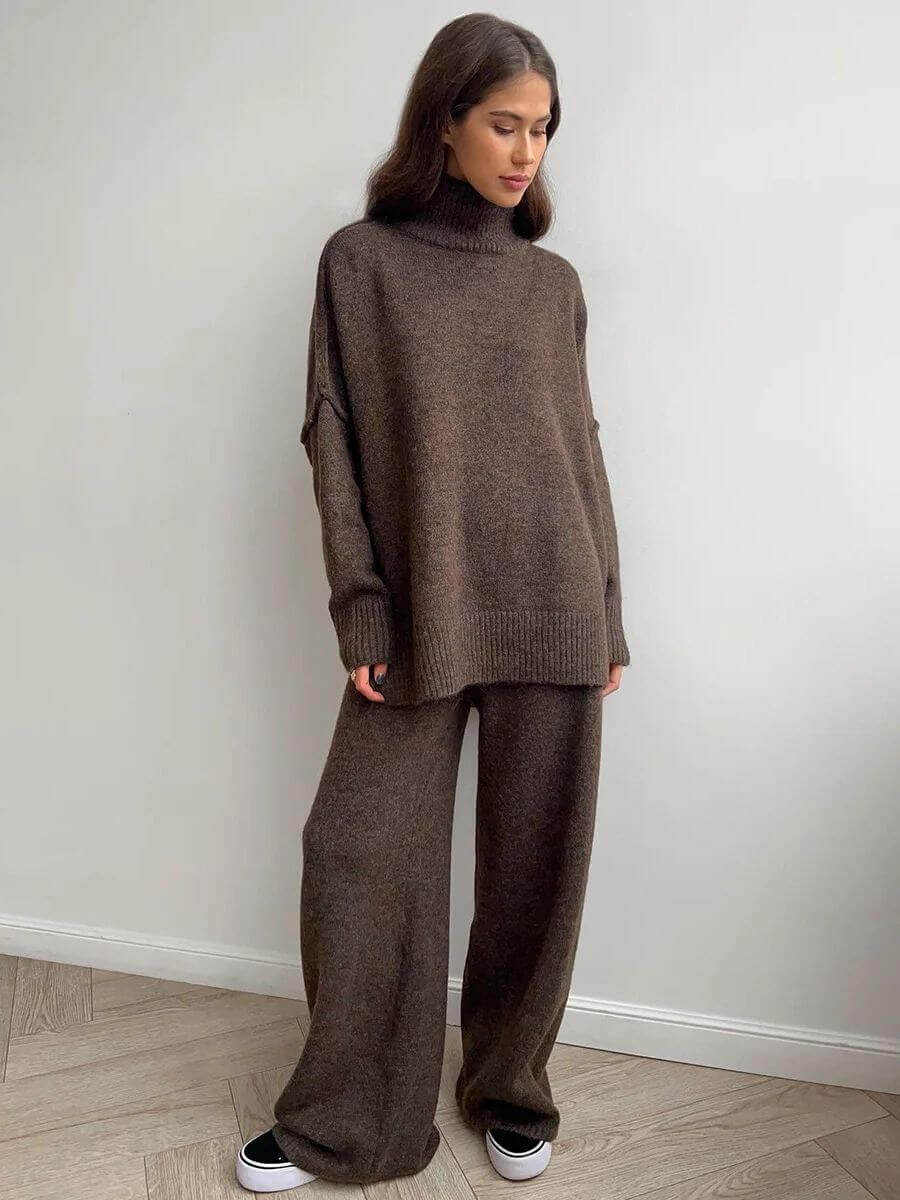Liora - Strickset mit Rollkragen