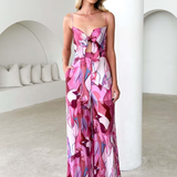 Isadora | Damen Ärmelloser Cut-Out Jumpsuit mit Taschen