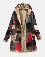 Jade – Vintage-Patchwork-Fleecejacke