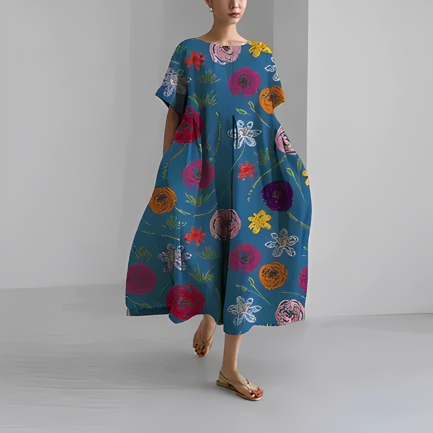 Floria - Lebhaftes Blumenkleid