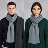 Langer Gestrickter Unisex Schal mit Rippenstruktur