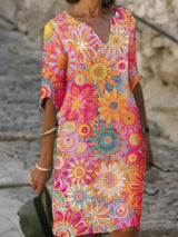 Beth™ - Buntes Blumenkleid