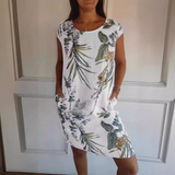 Marije | Bequemes Kleid mit Rundhalsausschnitt