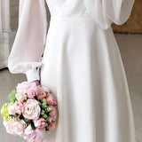Elegantes Midi-Hochzeitskleid für Frauen