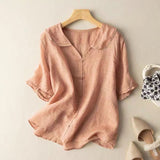 Kristi™ | Retro-inspirierte Bluse mit Knopf-Details