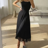 Damen Ärmelloses Maxikleid mit Quadrat-Ausschnitt