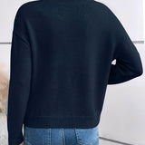Kaitlyssa | Damen V-Ausschnitt Pullover mit Spitze