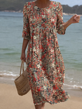 Queenie | Elegantes Blumendesign Kleid
